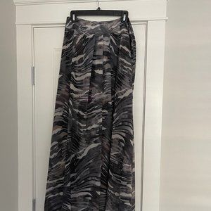 Torn by Ronny Kobo Skirts Animal Print  Maxi Skirt | Grey